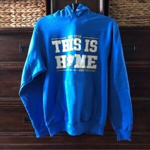 Port & Company royal blue Knox Trojan hoodie in size S